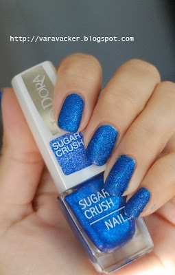 nagellack, nail polish, blue, isadora, blått, sugar crush, texture polish,