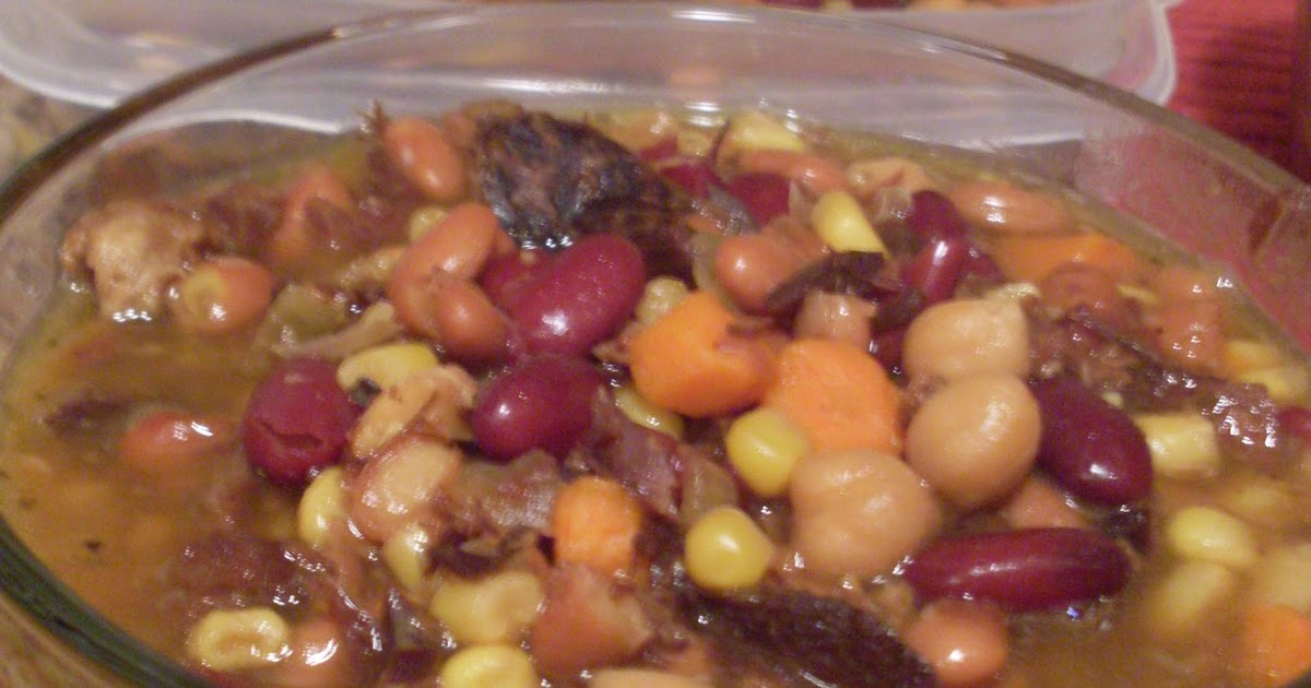 A Single Mother Barefoot in the Kitchen Bean and Ham Soup