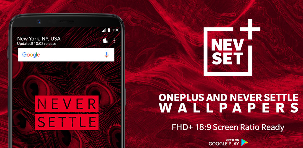 NEVSET : OnePlus & Never Settle Wallpaper
