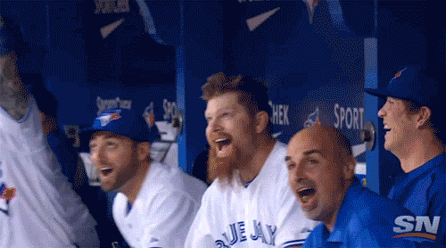 GIF: Fan wins tug of war for bat at Rogers Centre