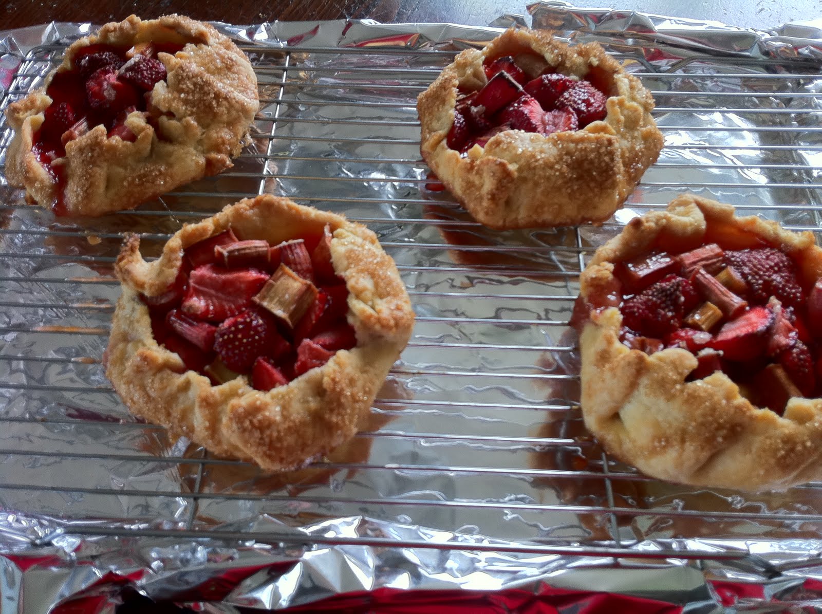 Recipes from 4EveryKitchen Strawberry Rhubarb Galettes