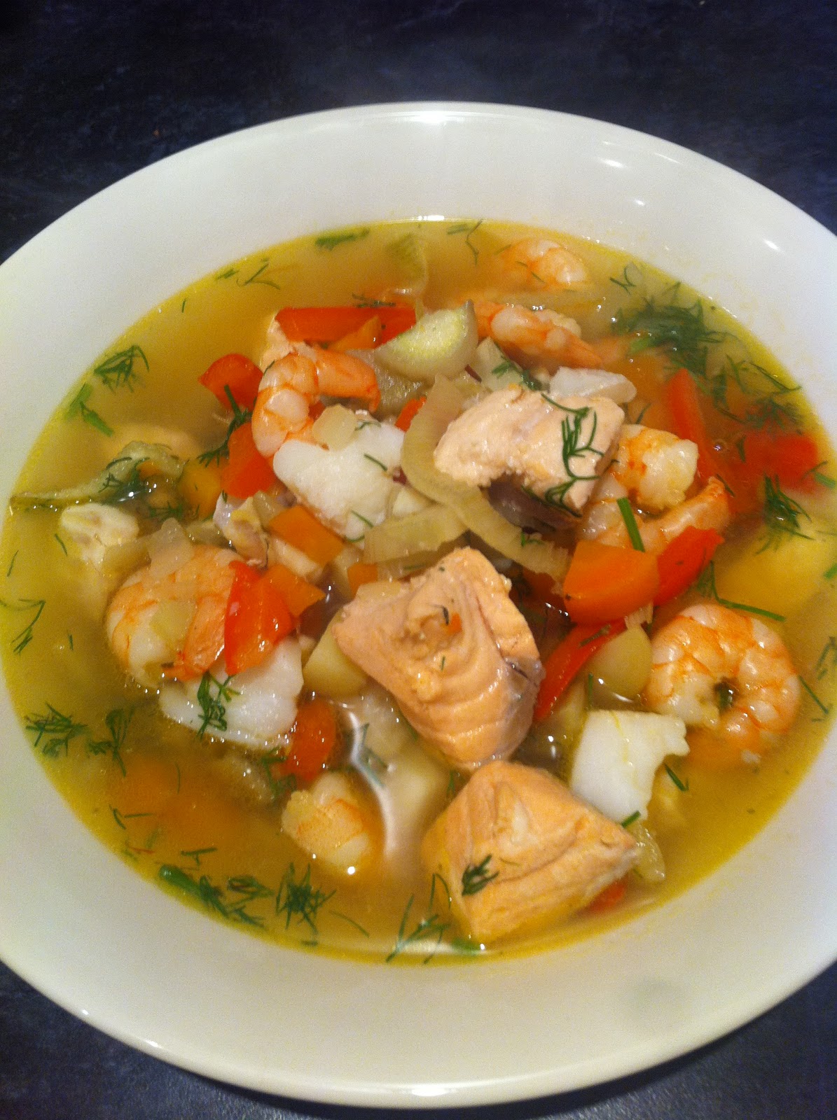 The lone gourmet French brasseriestyle fish chowder