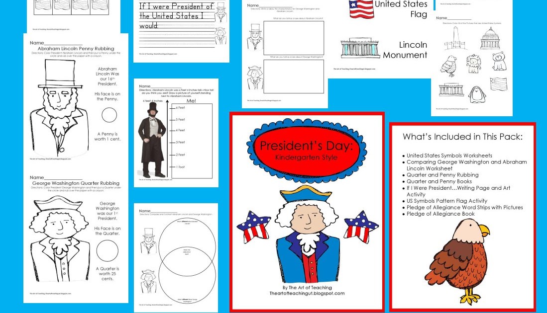 The Art of Teaching: A Kindergarten Blog: President's Day and More