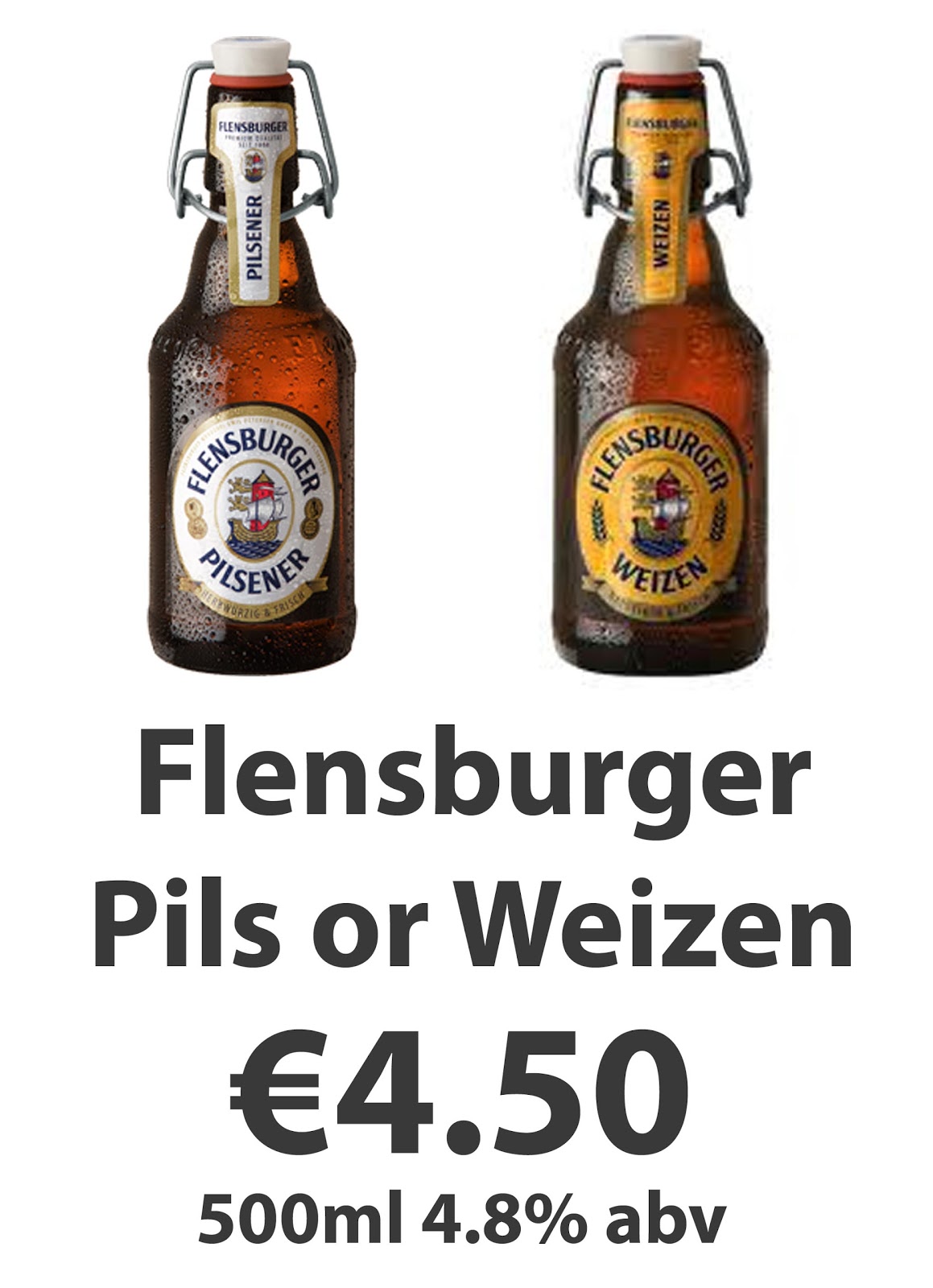 F.X.BUCKLEY. Bull & Castle: Flensburger Beers