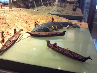 Nootka diorama whaling scene
