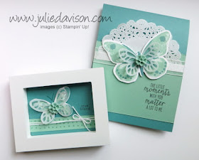 Stampin' Up! Watercolor Wings Projects with Mint Macaron t #stampinup www.juliedavison.com