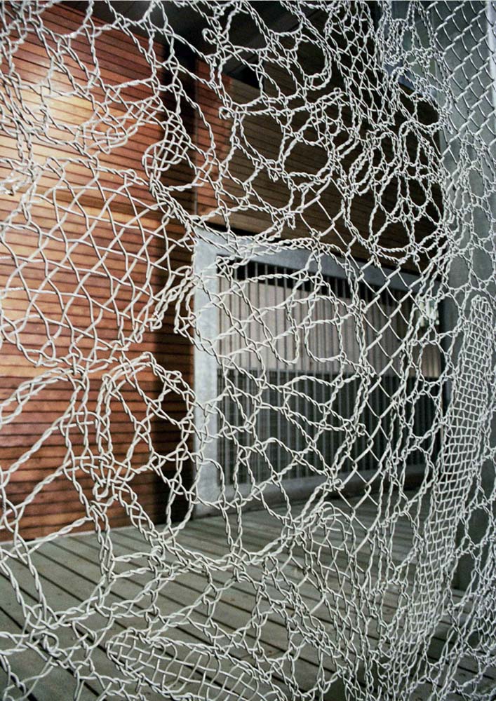 If It's Hip, It's Here (Archives) Turning Chain Link Fencing Into Art