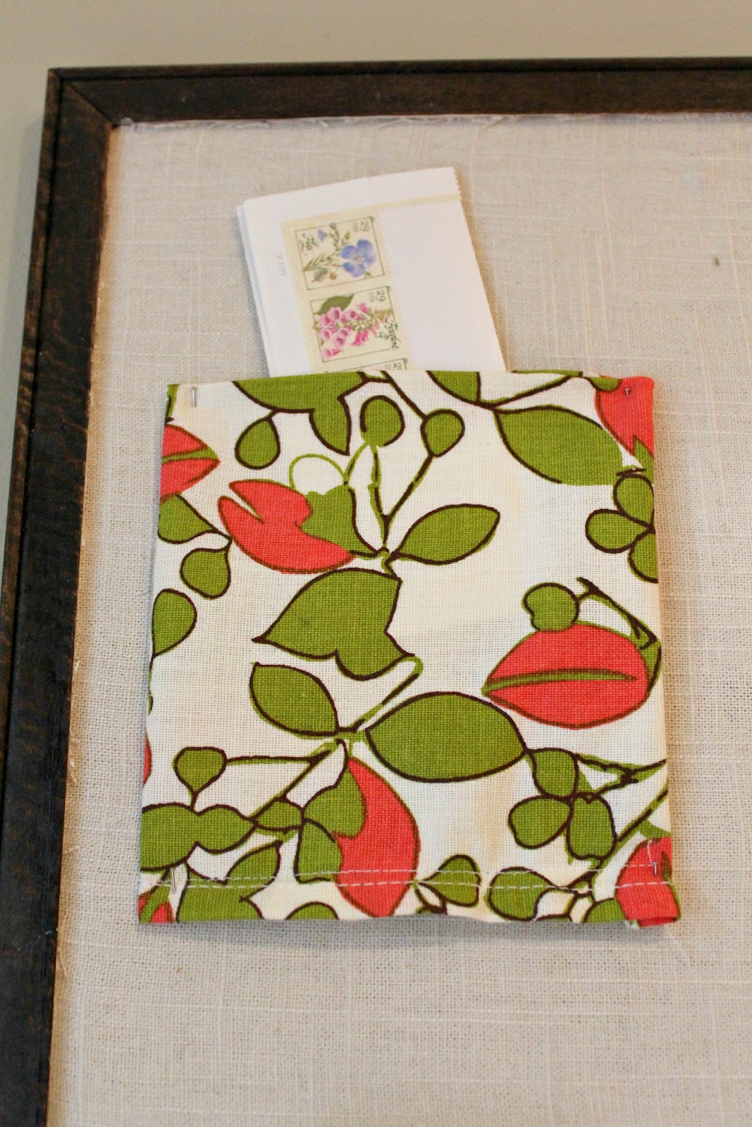 Ten June DIY Linen Memo Board + Fabric Pockets