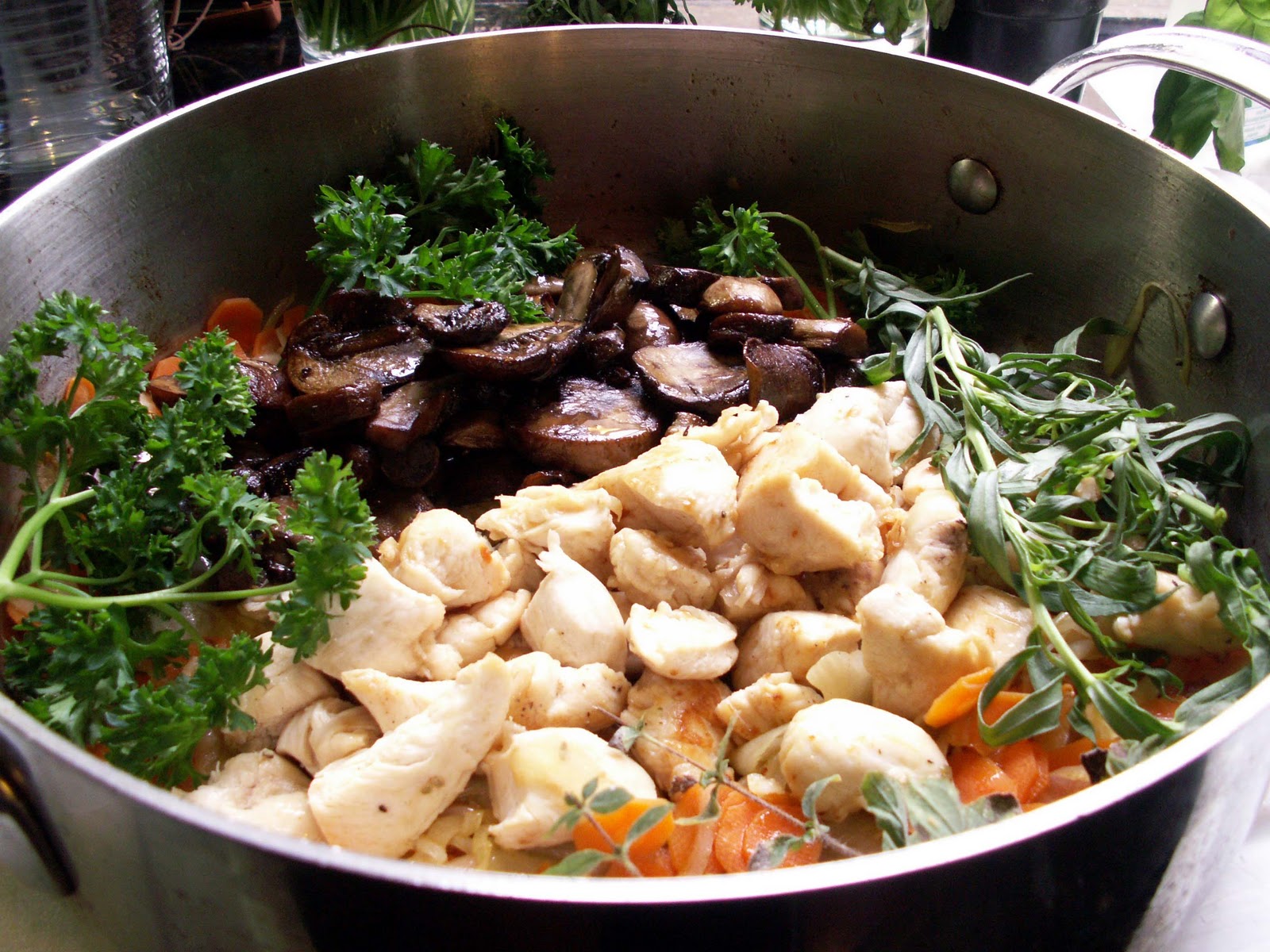 Mom, What's For Dinner? Creamy Mushroom and Tarragon Chicken