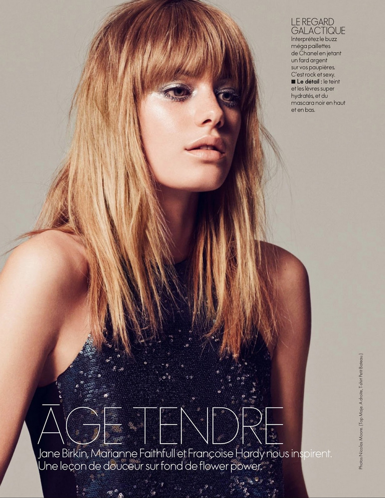 Camille Rowe by Nicolas Moore Magazine Photoshoot For Elle France