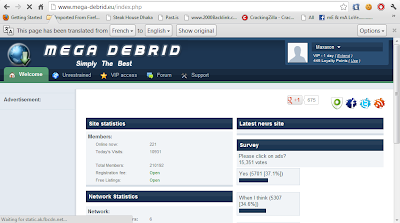 Mega-Debrid.eu premium accounts 23 september 2012 With Proof