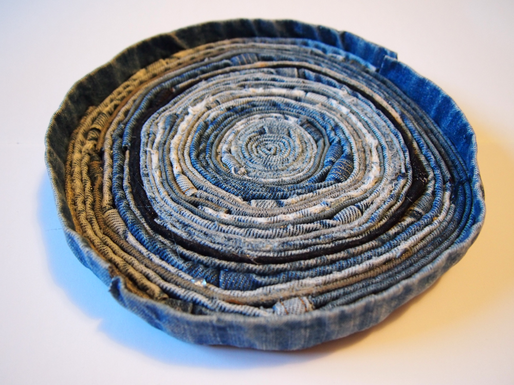Until Wednesday Calls How To Recycled Denim Coil Basket