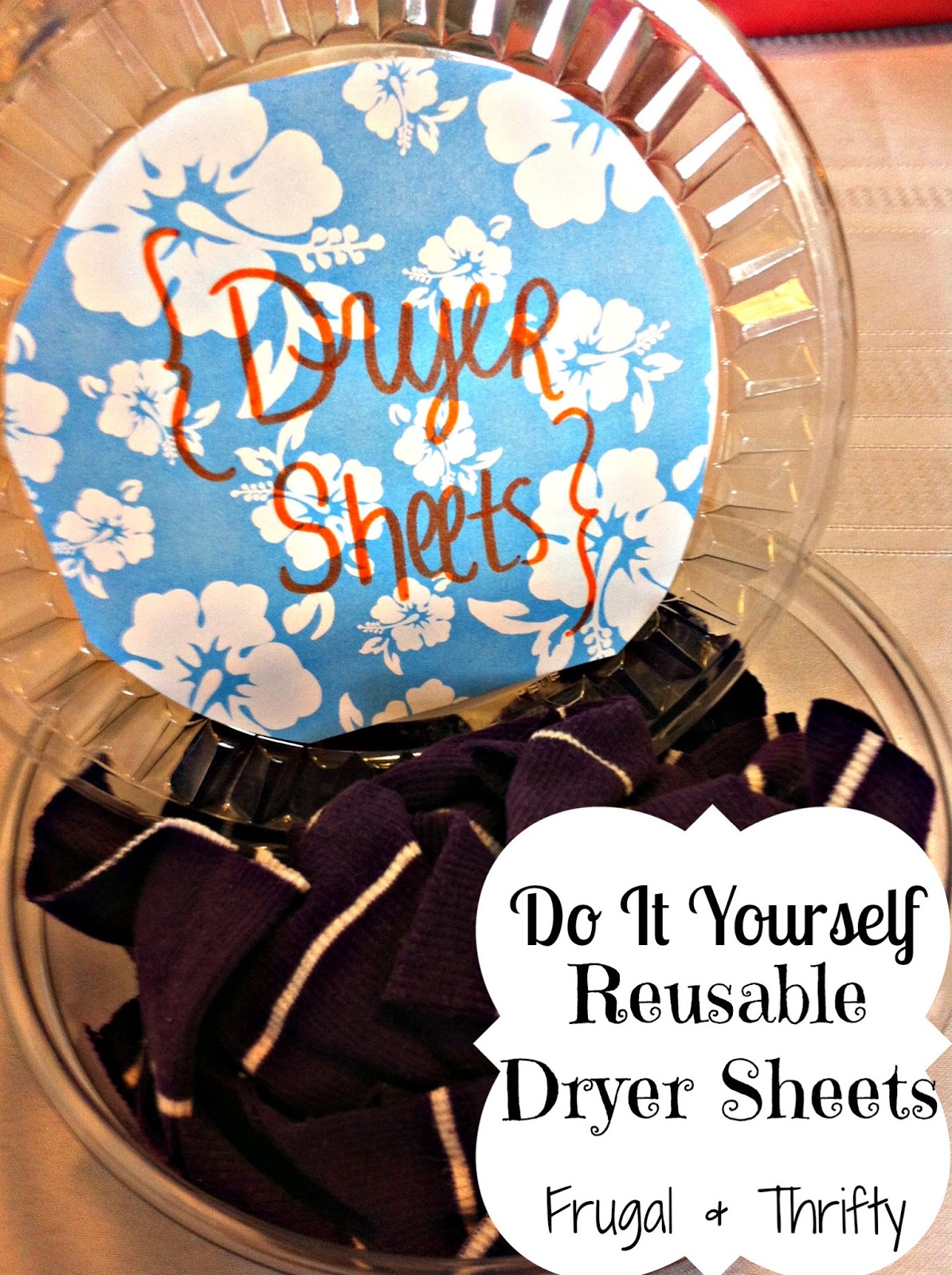 Frugal & Thrifty Reusable Dryer Sheets
