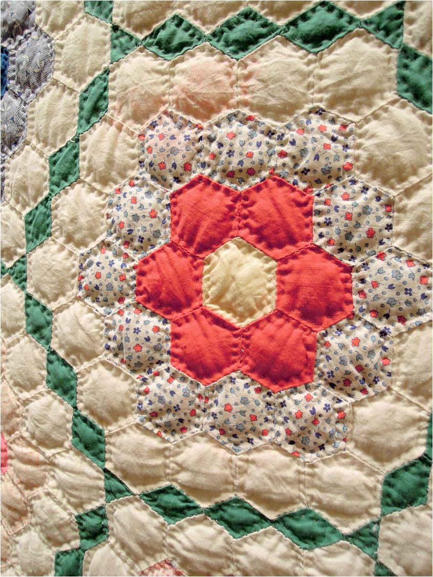 Quilt Inspiration Grandmother's Flower Garden