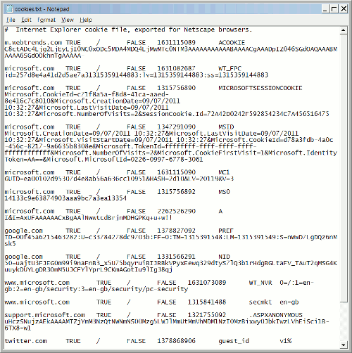 A Consuming Experience Explorer cookie contents the new