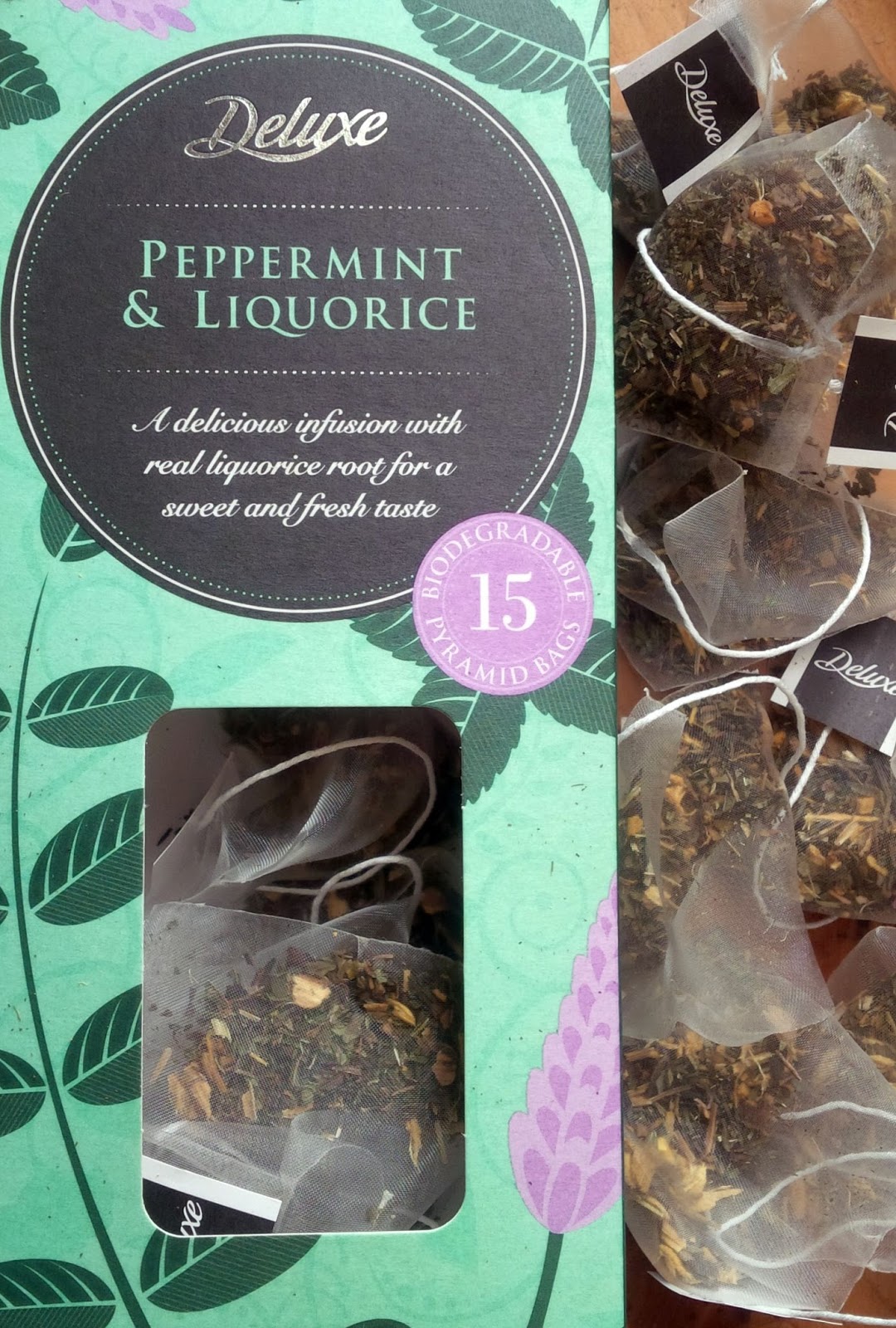 Smell the tea and coffee Lidl Deluxe Peppermint & Liquorice tea