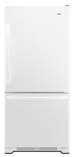 21.9 cubit foot Bottom-Freezer White Amana Counter Depth Refrigerator