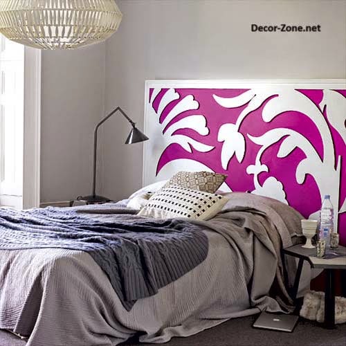 Bed headboards ideas to make a DIY headboard with wallpaper