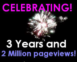 Celebrating 3 years and 2 million pageviews!