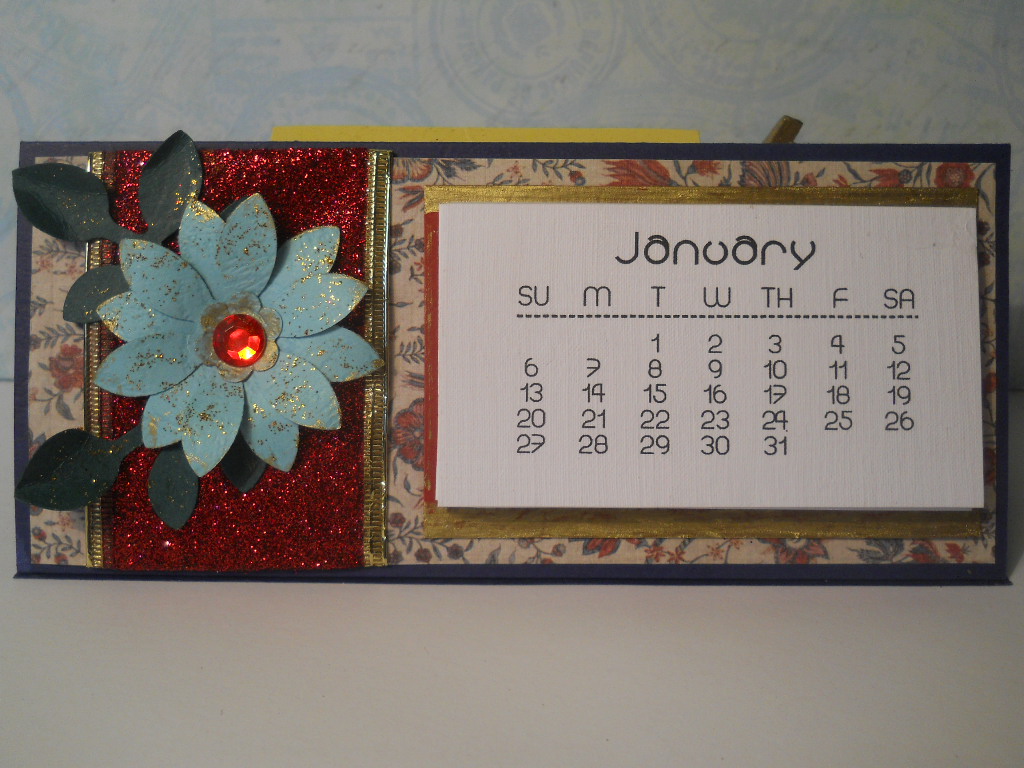 Handmade with love Handmade desk calendar