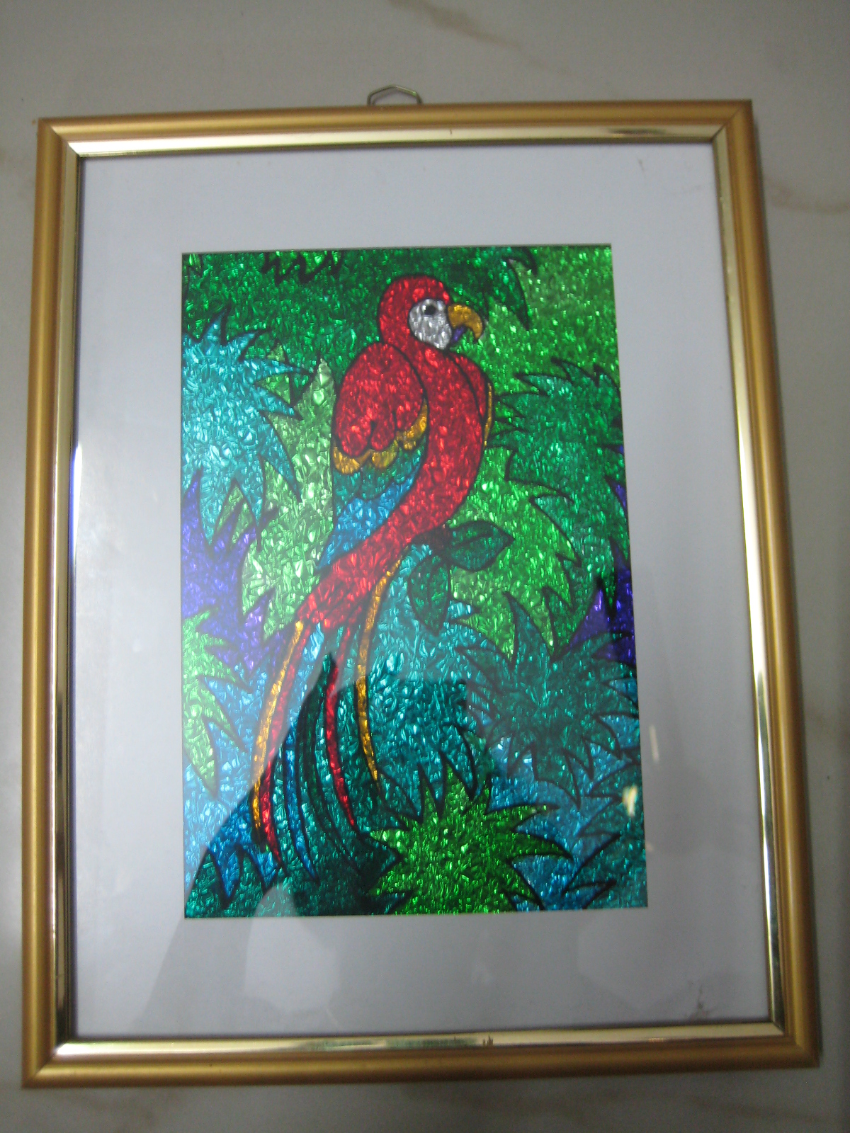 Parrot Glass Painting
