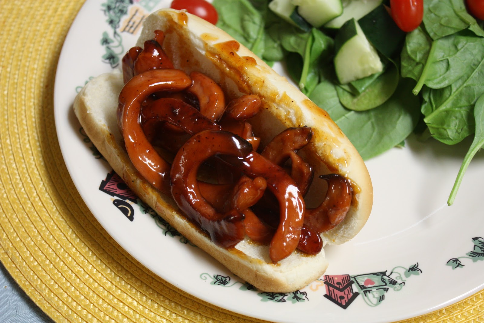 Cheese with Noodles Worms and Blood