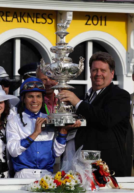 running of the Preakness. preakness stakes trophy. running of the Preakness.