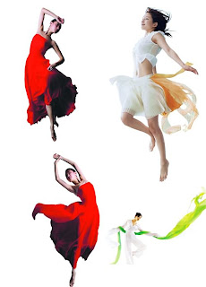 girl dancing psd render
