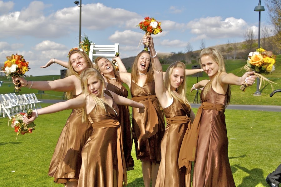 caramel bridesmaid dresses
