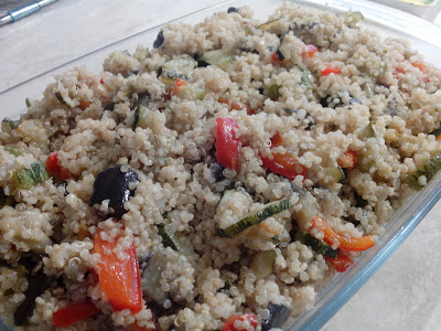 quinoa cubettata con verdure miste
