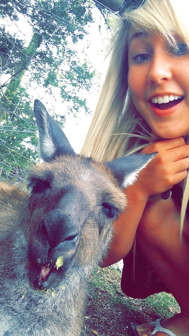 Bucket List Completion - Selfie with a Kangaroo