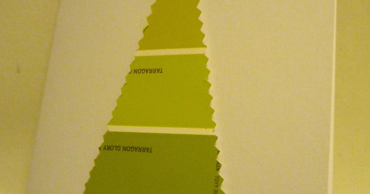 buttons and paint... and Paint Swatch Christmas Cards