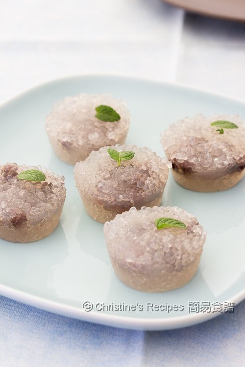 Steamed Tapioca Red Bean Cakes01