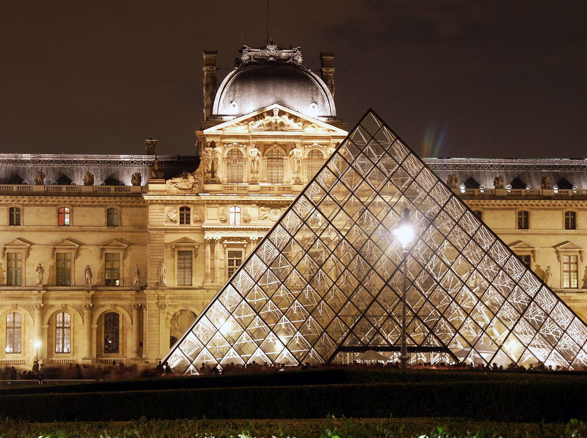 World Visits Louvre Museum Central Landmark Of France and Paris