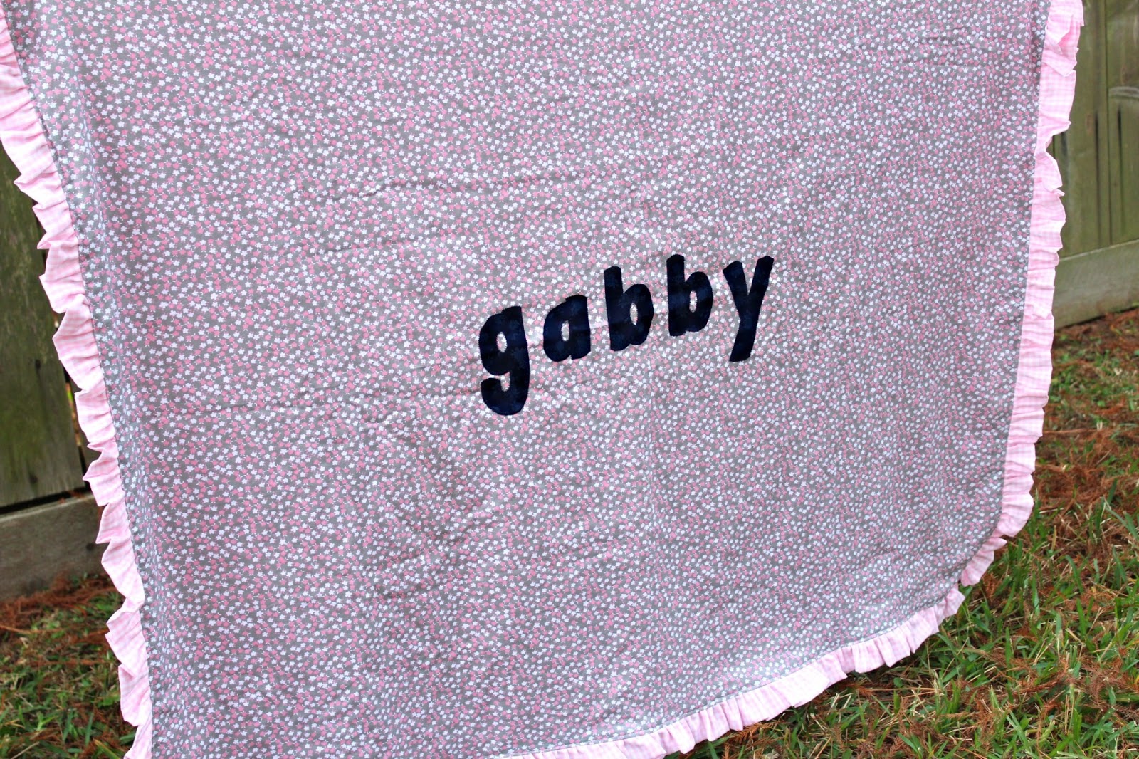 Baby Blanket with Name Applique TaylorMade