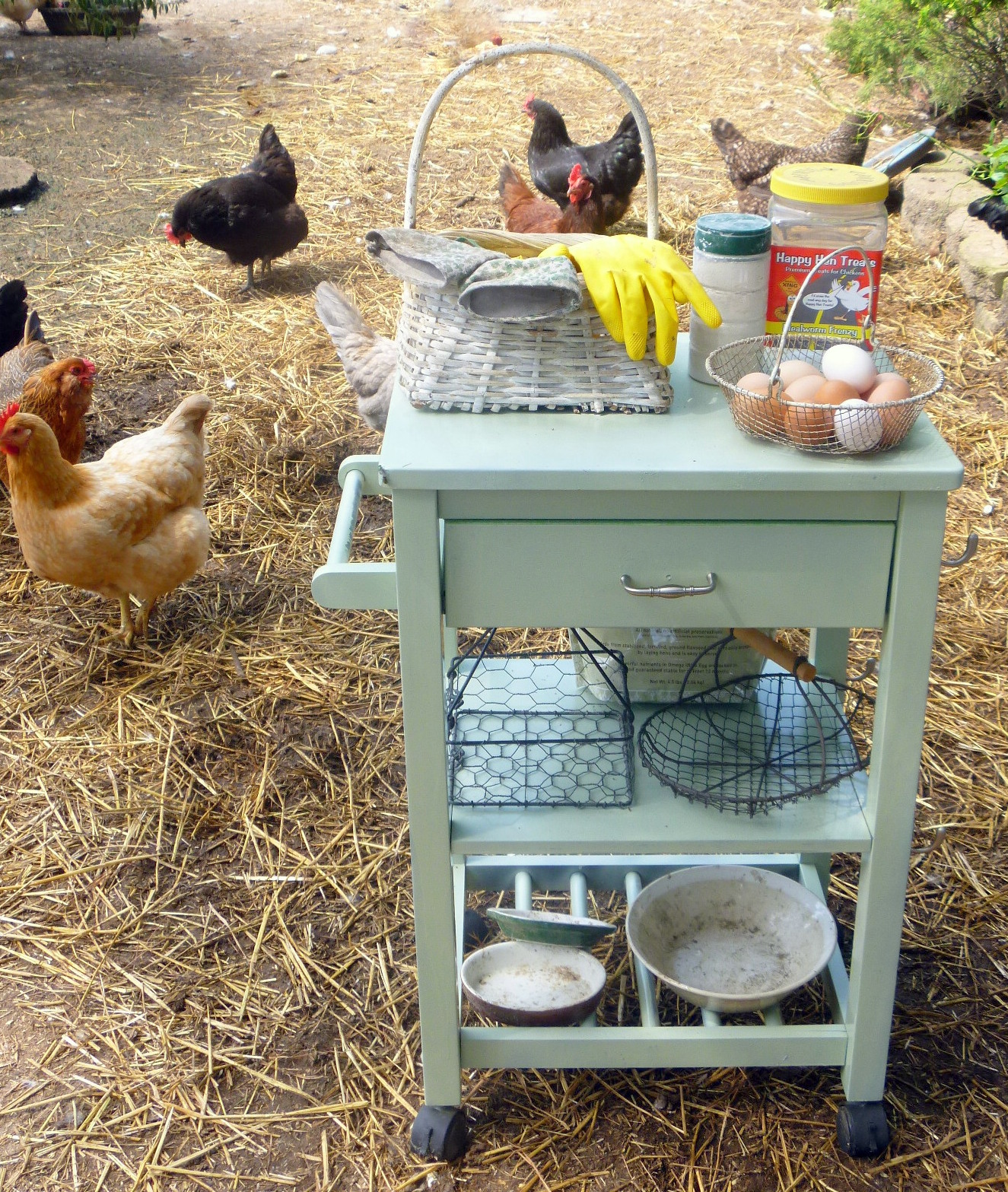 Utility Cart Makeover Cost 0 Fresh Eggs Daily®