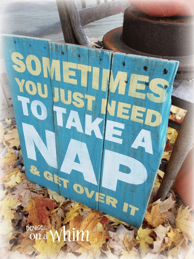 Sometimes You Just Need To Take a Nap Pallet Wood Sign from Denise on a Whim