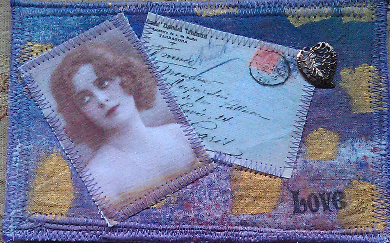 Patties Art Fabric Postcards