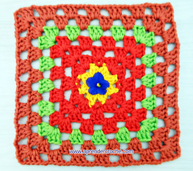 aprender croche quadrados square video-aulas gratis edinir-croche tapetes