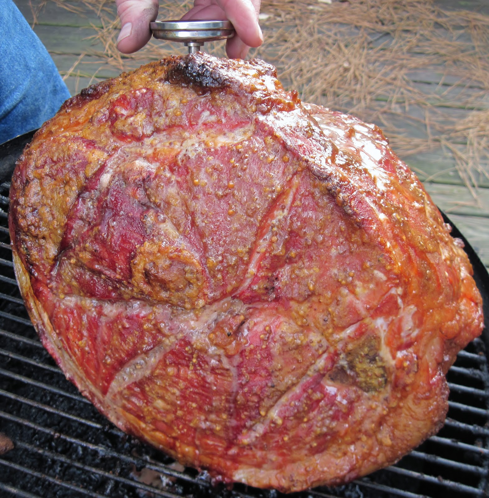 Carolina Sauce Company Greg's First Attempt at Smoked Ham A Delicious