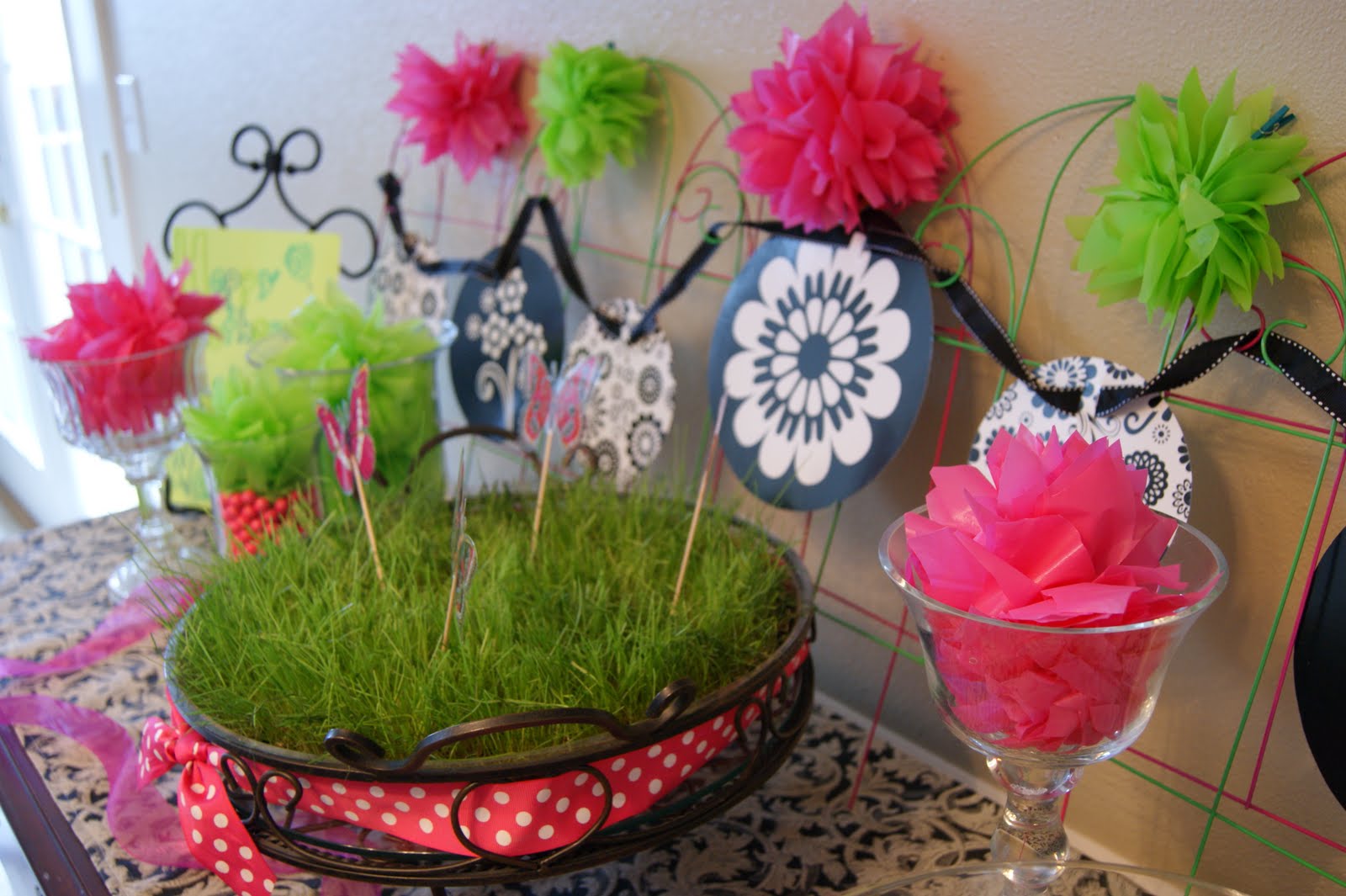 michelle paige blogs Plastic Tablecloth Poms