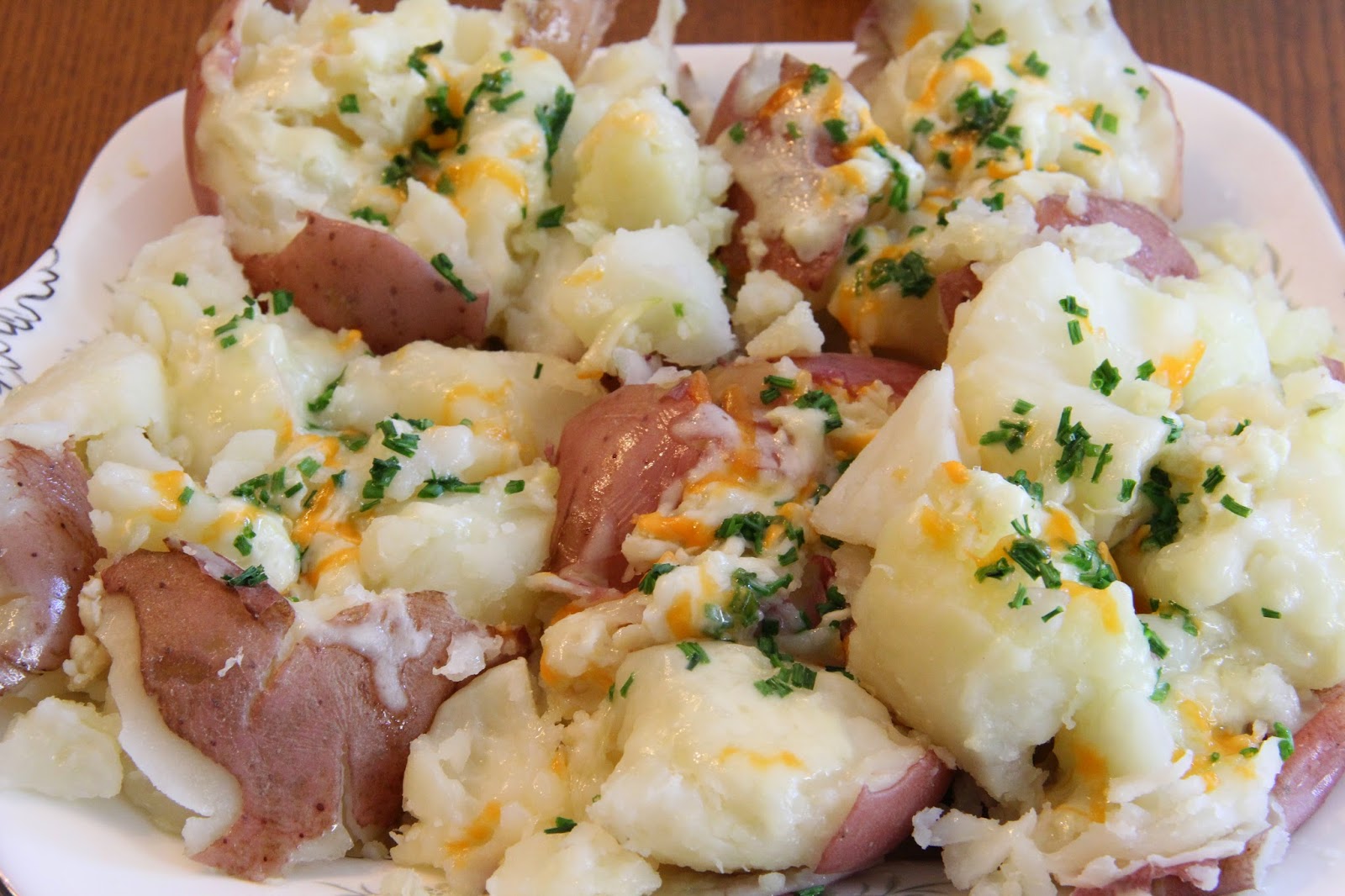 Crushed Potatoes Foodieelove