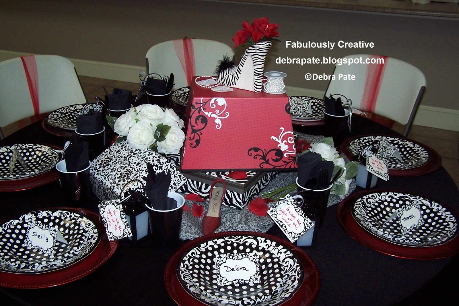 Fabulously Creative SHOE THEMED PARTY Table 2