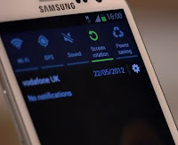 Change ringtone of Samsung Galaxy S3 step 2: Select Setting icon