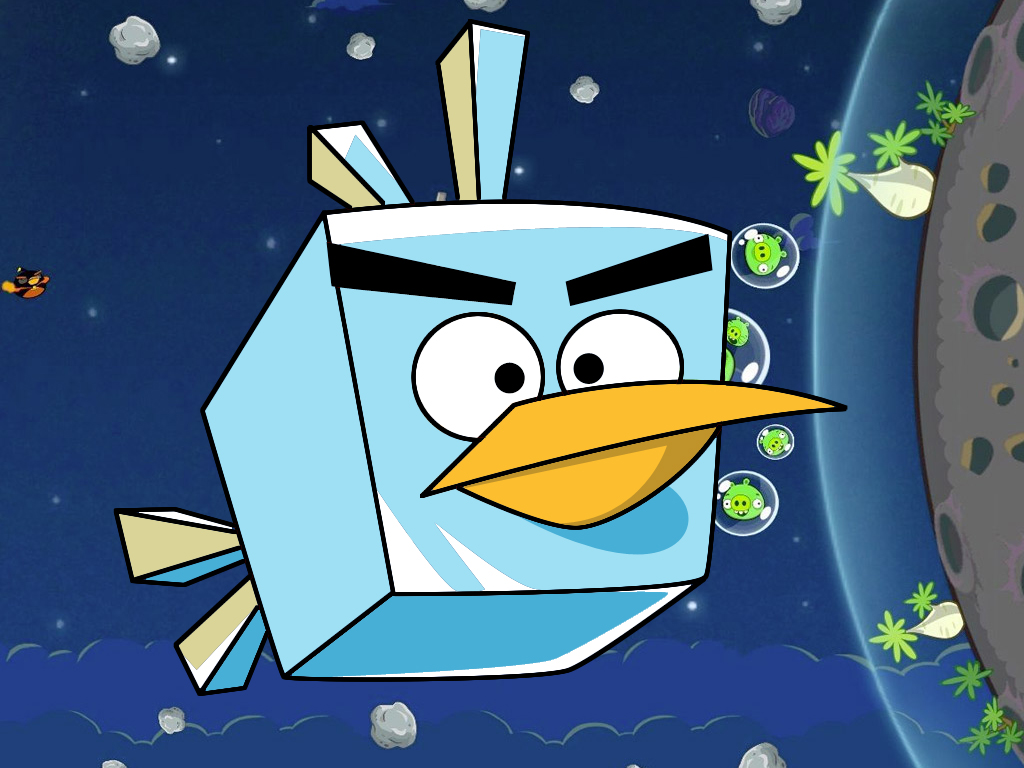 How To Draw Ice Bird From Angry Birds Space.