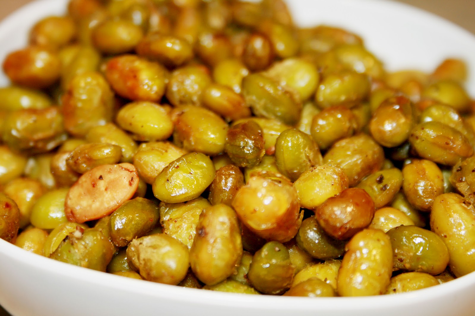 sugar & spice Roasted Edamame