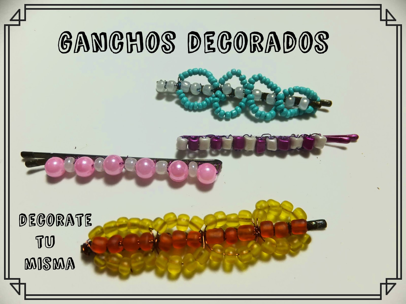 .Decorate tu misma. Nos decoramos ganchos de forma facilisima? Os dejo