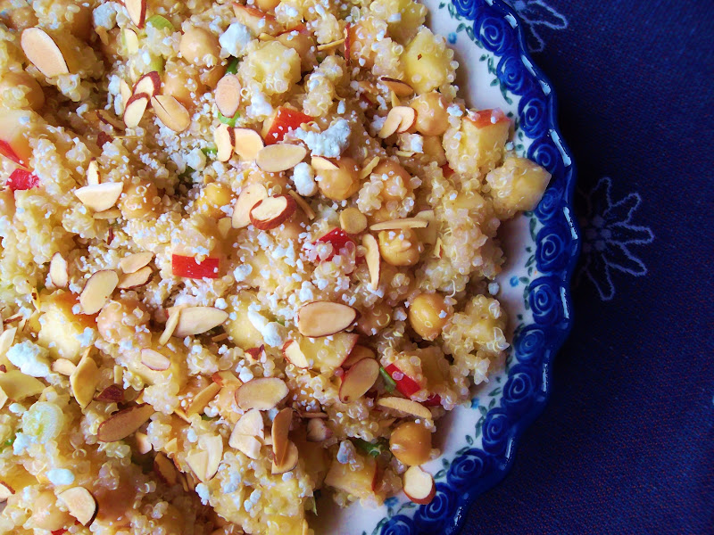 Our Beautiful Mess Quinoa Salad with Apple, Chickpeas, and Cider Vinaigrette