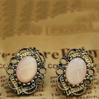 pink gemstone earrings