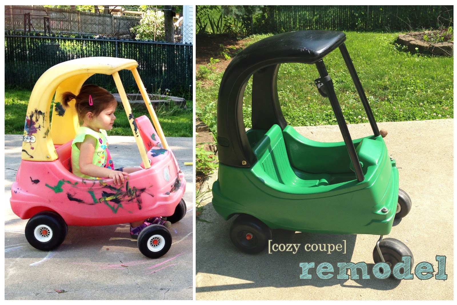 the copper coconut Cozy Coupe Remodel